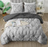The White Moss Rosalie Reversible Pinch Pleat comforter with 2 pillow covers